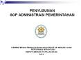 PENYUSUNAN SOP ADMINISTRASI PEMERINTAHAN PowerPoint PPT Presentation