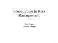 Introduction to Risk Management PowerPoint PPT Presentation