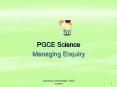 PGCE Science PowerPoint PPT Presentation