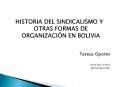 HISTORIA DEL SINDICALISMO Y OTRAS FORMAS DE ORGANIZACI PowerPoint PPT Presentation