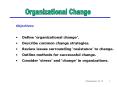 Organizational Change PowerPoint PPT Presentation