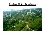 Explore Hotels in Almora
