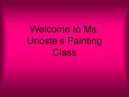 Welcome to Ms. Urioste
