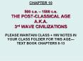 CHAPTER 10 500 c.e.  PowerPoint PPT Presentation