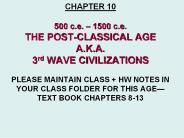 CHAPTER 10 500 c.e. 