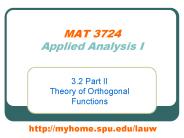 MAT 3724 Applied Analysis I