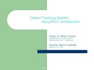 Defect Tracking System            using MVC Architecture