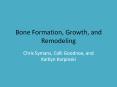 Bone Formation, Growth, and Remodeling PowerPoint PPT Presentation