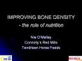 IMPROVING BONE DENSITY  - the role of nutrition PowerPoint PPT Presentation