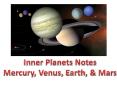 Inner Planets Notes PowerPoint PPT Presentation