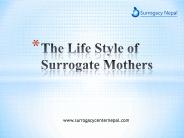 The Life Style of Surrogate Mother