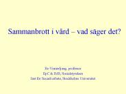 Sammanbrott i v