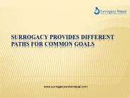 Surrogacy Provides Different Paths for Common Goals