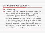 3b: 5 ways to add your voice