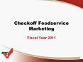 Checkoff Foodservice Marketing PowerPoint PPT Presentation