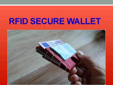 RFID secure wallet