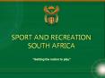 SPORT AND RECREATION SOUTH AFRICA PowerPoint PPT Presentation