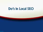 Do’s in local seo