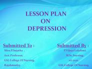 Lesson plan on depression