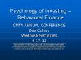 Psychology of Investing  PowerPoint PPT Presentation