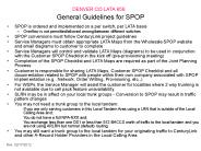 General Guidelines for SPOP