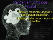 Pengertian Etimologis Filsafat