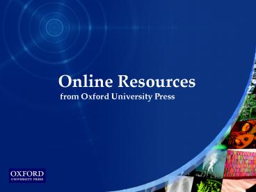 Oxford Bibliographies Online Short Introduction