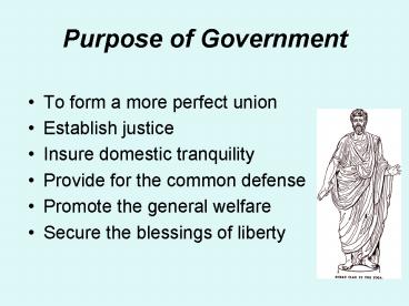 Purpose of Government