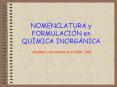 NOMENCLATURA y FORMULACI PowerPoint PPT Presentation