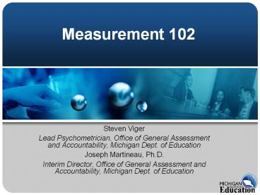 Measurement 102