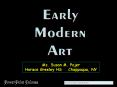 Early Modern Art PowerPoint PPT Presentation