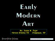 Early Modern Art