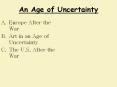 An Age of Uncertainty PowerPoint PPT Presentation
