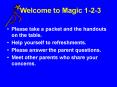 Welcome to Magic 1-2-3 PowerPoint PPT Presentation