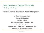 Introduction to Optical Networks ??????