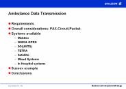 Ambulance Data Transmission