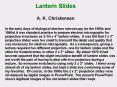 Lantern Slides  A. K. Christensen PowerPoint PPT Presentation