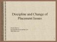 Discipline and Change of Placement Issues PowerPoint PPT Presentation