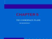 THE COORDINATE PLANE