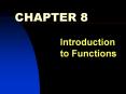 Introduction to Functions PowerPoint PPT Presentation