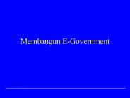 Membangun E-Government