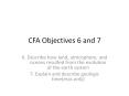 CFA Objectives 6 and 7 PowerPoint PPT Presentation