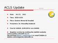 ACLS Update SE-2011-101 PowerPoint PPT Presentation