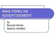 ANALYSING AN ADVERTISEMENT