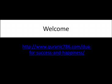 Dua For Success And Happiness