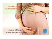 Surrogacy in India- Benefits and Considerations