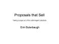 Proposals that Sell PowerPoint PPT Presentation