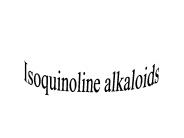 Isoquinoline alkaloids