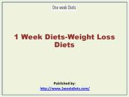 1 Week Diets-Weight Loss Diets (1)