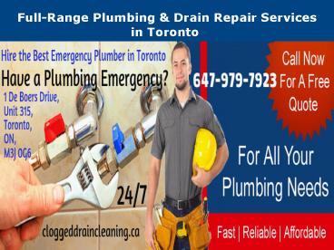 Affordable Drain Repair Services In Toronto (1)